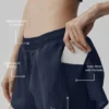 Pantalones cortos Go Time de talle medio - Azul marino
