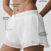 Pantalones cortos Go Time de talle medio - Blanco
