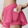 Pantalones cortos Go Time de talle medio - Rosa paraíso