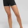 Pantalones cortos High-Waist «Race Pace» con estampado Airbrush de 4" - Negro/Blanco