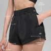 Pantalones cortos High-Waist «Socialite» - Negro