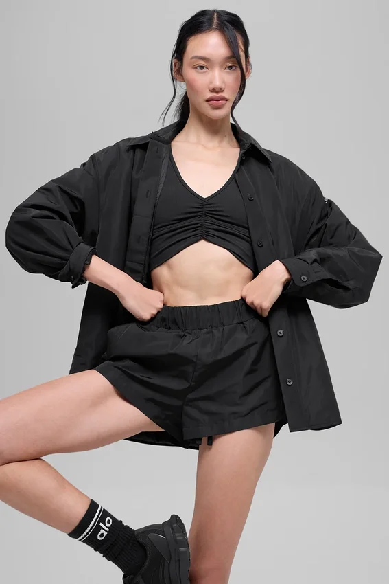 Pantalones cortos High-Waist «Socialite» - Negro