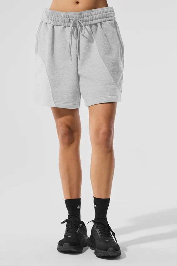 Pantalones cortos «Make Waves» de 7" – Gris jaspeado deportivo tonal