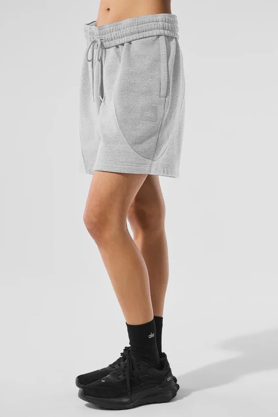 Pantalones cortos «Make Waves» de 7" – Gris jaspeado deportivo tonal