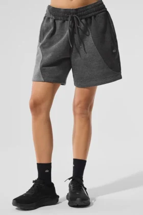 Pantalones cortos «Make Waves» de 7" - Gris jaspeado oscuro tonal