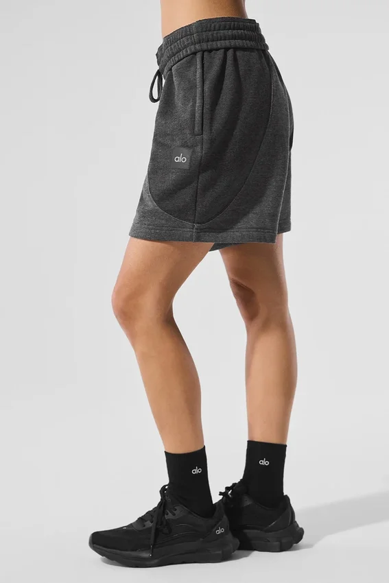 Pantalones cortos «Make Waves» de 7" - Gris jaspeado oscuro tonal