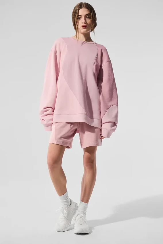 Pantalones cortos «Make Waves» de 7" - Rosa atardecer tonal
