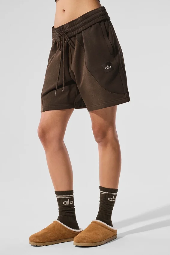 Pantalones cortos «Make Waves» de 7" - Tonalidad espresso