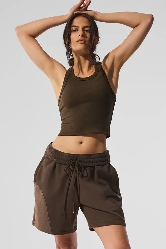 Pantalones cortos «Make Waves» de 7" - Tonalidad espresso