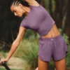 Pantalones cortos Match Point - Ciruela