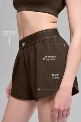 Pantalones cortos Match Point – Espresso