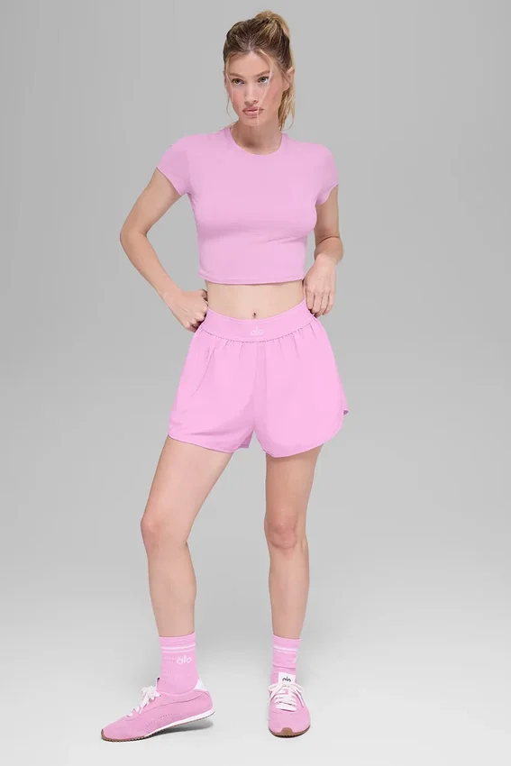 Pantalones cortos Match Point - Rosa corazón de caramelo