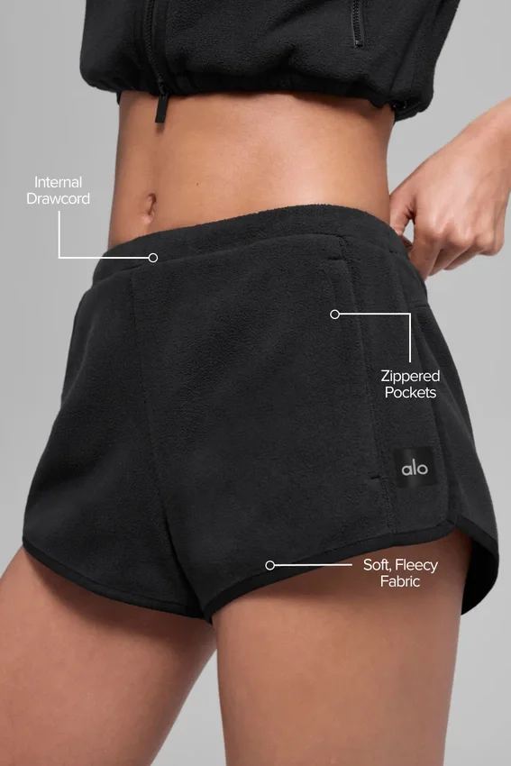 Pantalones cortos Polar Fleece Retreat - Negro