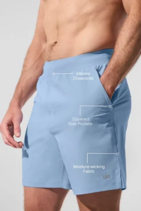 Pantalones cortos Repetition de 7″ – Azul concha