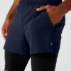 Pantalones cortos Revival 2 en 1 de 5" - Azul marino/Negro