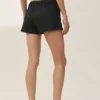 Pantalones cortos «Riviera» de talle bajo en mezcla de lino - Negro