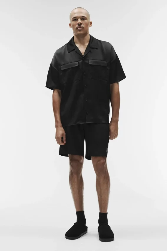 Pantalones cortos «Satin Horizon» de 7" - Negro