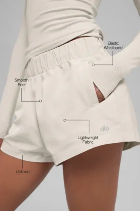 Pantalones cortos Socialite de cintura alta – Color hueso
