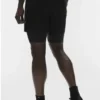 Pantalones cortos técnicos 2 en 1 Conquer React - Negro/Negro