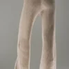Pantalones de cachemira de corte ancho «Winter Magic» — Flax Heather