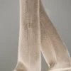 Pantalones de cachemira de corte ancho «Winter Magic» — Flax Heather