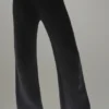 Pantalones de cachemira de pierna ancha «Winter Magic» — Negro