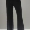 Pantalones de cachemira de pierna ancha «Winter Magic» — Negro