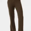 Pantalones de cachemira High-Waist con tejido de panal mullido - Espresso