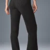 Pantalones de cachemira High-Waist con tejido de panal mullido - Gris oscuro jaspeado