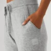 Pantalones de cachemira High-Waist «Jet Set» - Gris paloma jaspeado