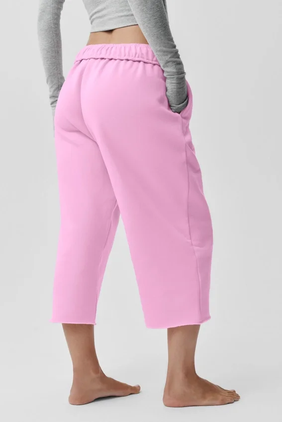 Pantalones de chándal Accolade Cutoff - Rosa Candy Heart