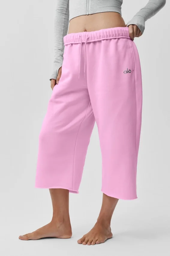 Pantalones de chándal Accolade Cutoff - Rosa Candy Heart