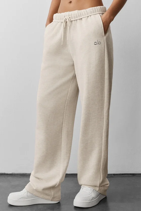 Pantalones de chándal Accolade de corte recto - Avena jaspeada