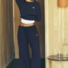 Pantalones de chándal Accolade de corte recto - Azul marino