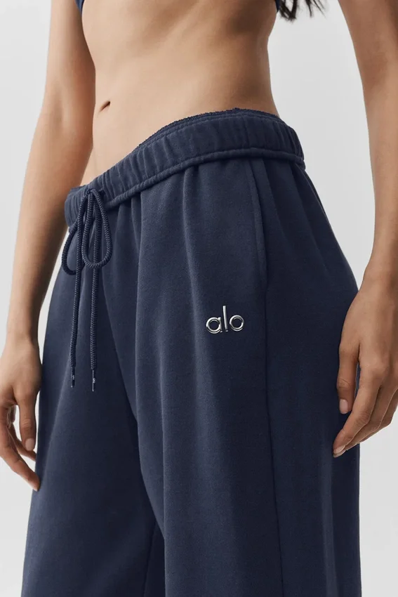 Pantalones de chándal Accolade de corte recto - Azul marino