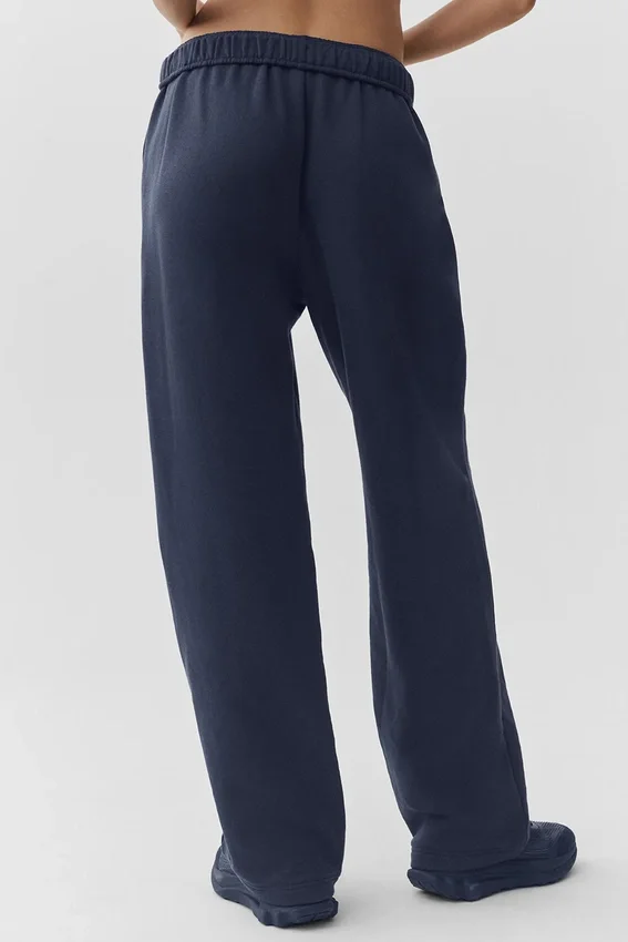 Pantalones de chándal Accolade de corte recto - Azul marino
