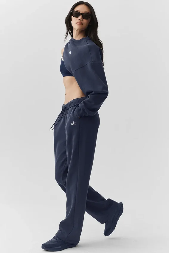 Pantalones de chándal Accolade de corte recto - Azul marino
