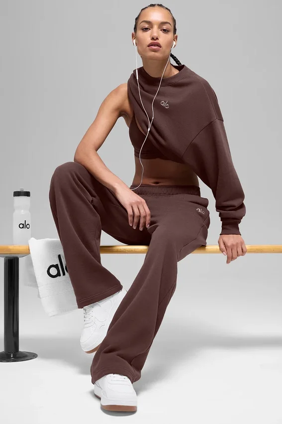 Pantalones de chándal Accolade de corte recto - Brownstone