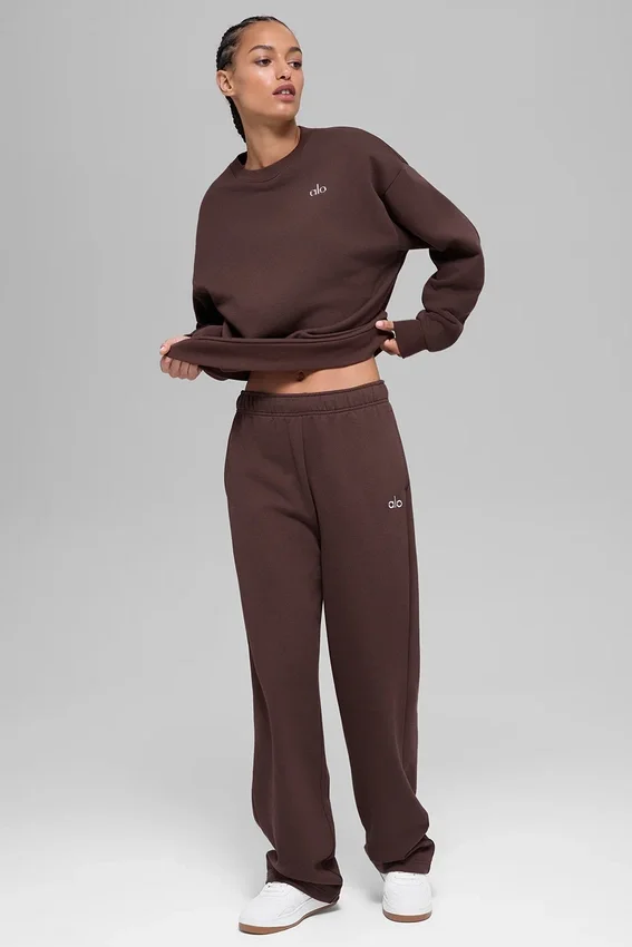 Pantalones de chándal Accolade de corte recto - Brownstone