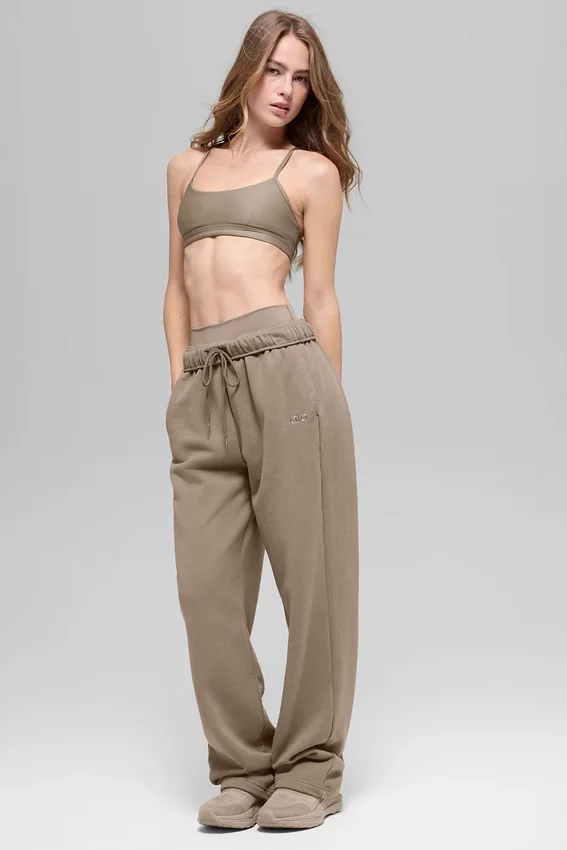 Pantalones de chándal Accolade de corte recto - Grava