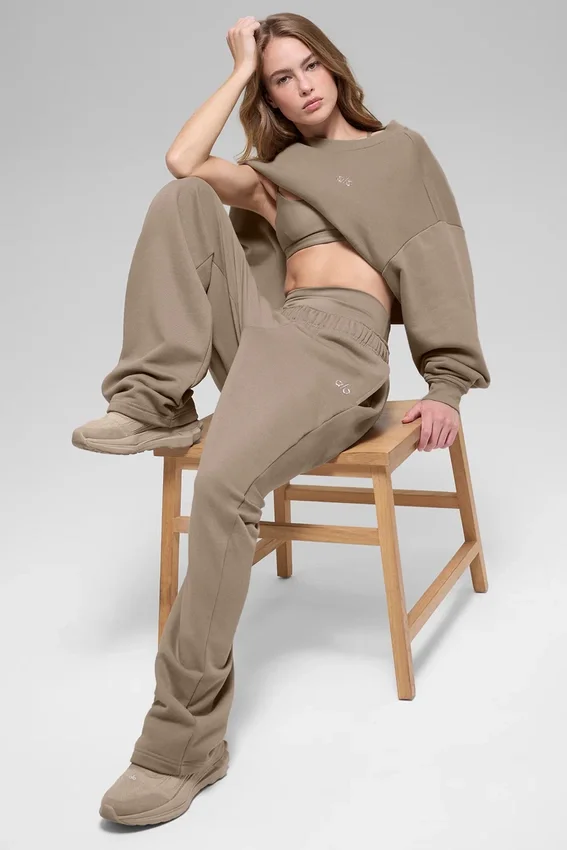 Pantalones de chándal Accolade de corte recto - Grava