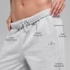 Pantalones de chándal Accolade de corte recto - Gris jaspeado deportivo