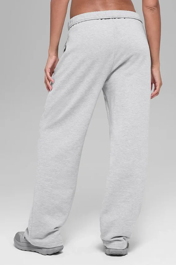 Pantalones de chándal Accolade de corte recto - Gris jaspeado deportivo