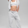 Pantalones de chándal Accolade de corte recto - Gris jaspeado deportivo