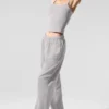 Pantalones de chándal Accolade de corte recto lavados - Gris cielo lavado