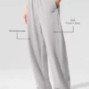 Pantalones de chándal Accolade de corte recto lavados - Gris cielo lavado
