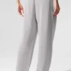 Pantalones de chándal Accolade de corte recto lavados - Gris cielo lavado