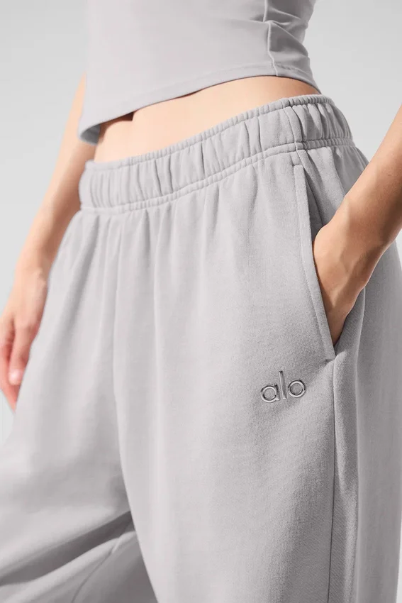 Pantalones de chándal Accolade de corte recto lavados - Gris cielo lavado
