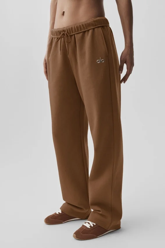 Pantalones de chándal Accolade de corte recto - Marrón «Sun Kissed»