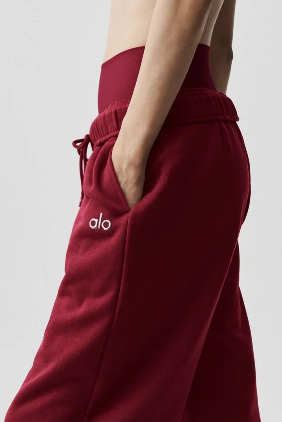 Pantalones de chándal Accolade de corte recto - Rojo «Summer Romance»